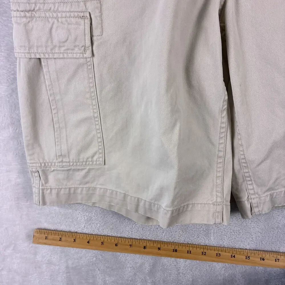 VTG Polo Jeans Co Ralph Lauren Cargo Shorts Men 36 (38) Khaki Skate Baggy Y2K